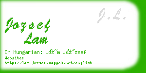 jozsef lam business card